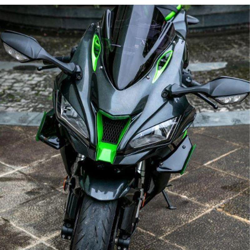 アクセサリー J 並行輸入品 ZX 10R バイクアクセサリー固定翼固定ウィングレット空力