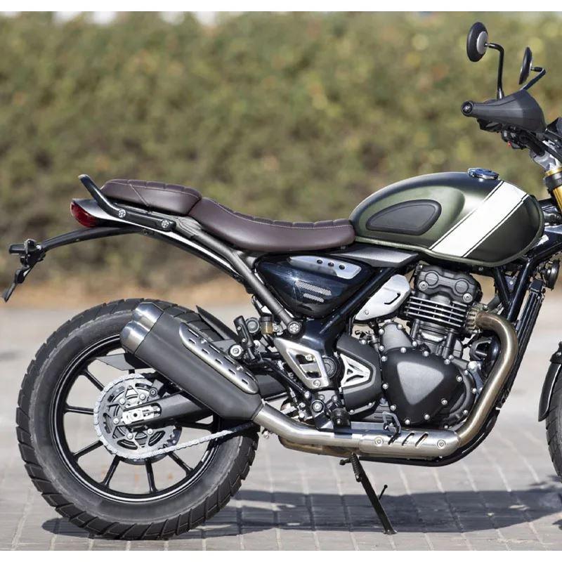 並行輸入品 スクランブラー 400X 2024 2025 バイクアクセサリーホルダーリアキャリアカーゴラックキャリアボックスマウント_3