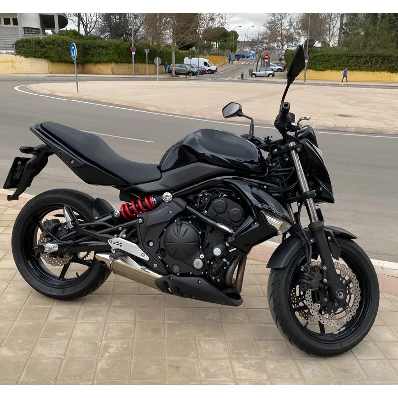 並行輸入品 バイクアクセサリーカーボンサイドミッドフロントパネルラジエーターカバーフェアリングカワサキ ER-6N 2009-2011 ERの画像