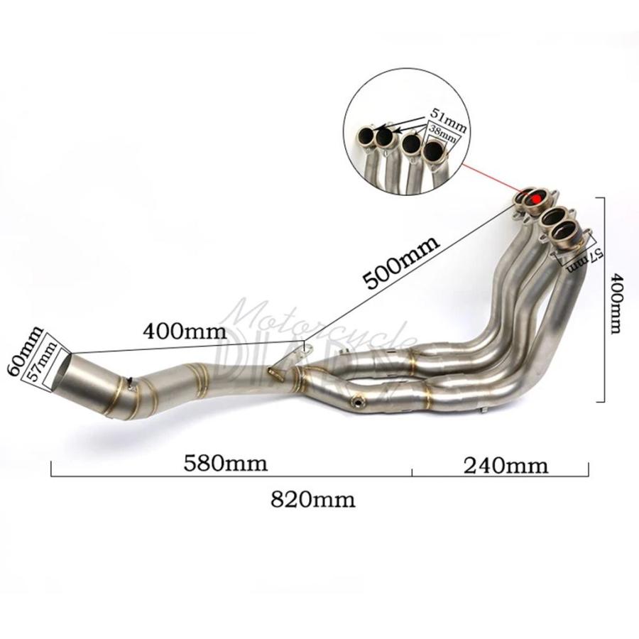 並行輸入品 R1 60MM YZF-R1 MT10 MT 2015 2016 2017 2018 2019 バイク用排気システム ミドルフロントリンクパイプ