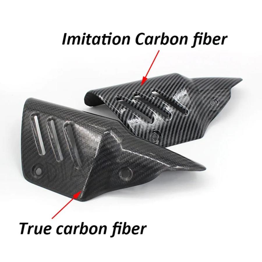 並行輸入品 交換専用カバーエスケープモトバイクマフラーカーボンステッカー R1 XMAX300 R6 MT10 750 MT09 CBR650 バイクの画像