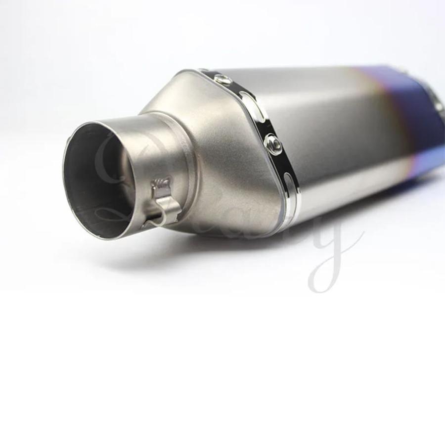 並行輸入品 51 MM汎用バイク排気 DB キラーマフラーレーザーレーシングパイプエスケープモト MT09 MT07 CBR1000 CBR600 Z800 Z90の画像