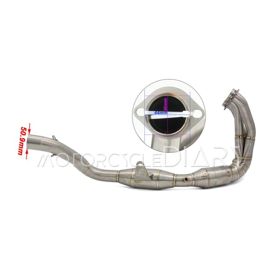 並行輸入品 チタン合金 MT09 MT-09 TRACER TRACER9 900 GT XSR900 2024 2025 51MM バイク用 スリップオンマフラー