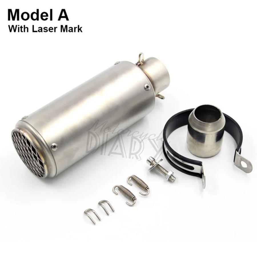 並行輸入品 51MM 60MM汎用カーボンバイクマフラーDBキラーマフラーレーザーエスケープモト S1000 MT10 S1000RR R1 GSXR1300用の画像