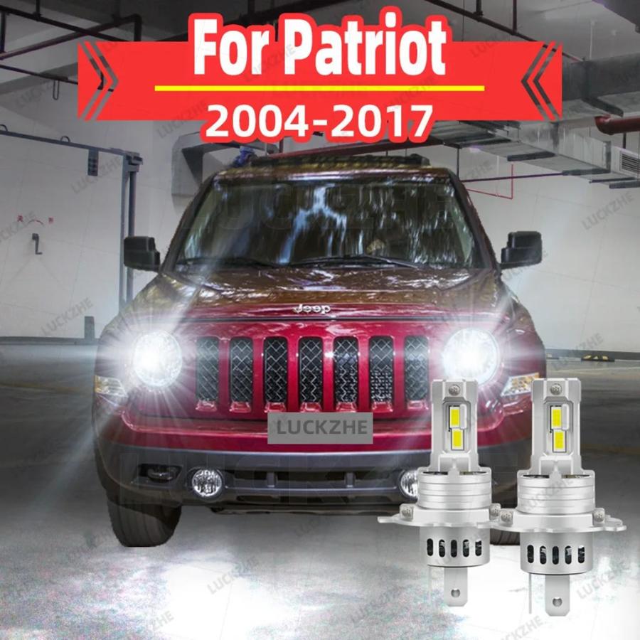 並行輸入品 ジープパトリオットMK74用LEDヘッドライト2個