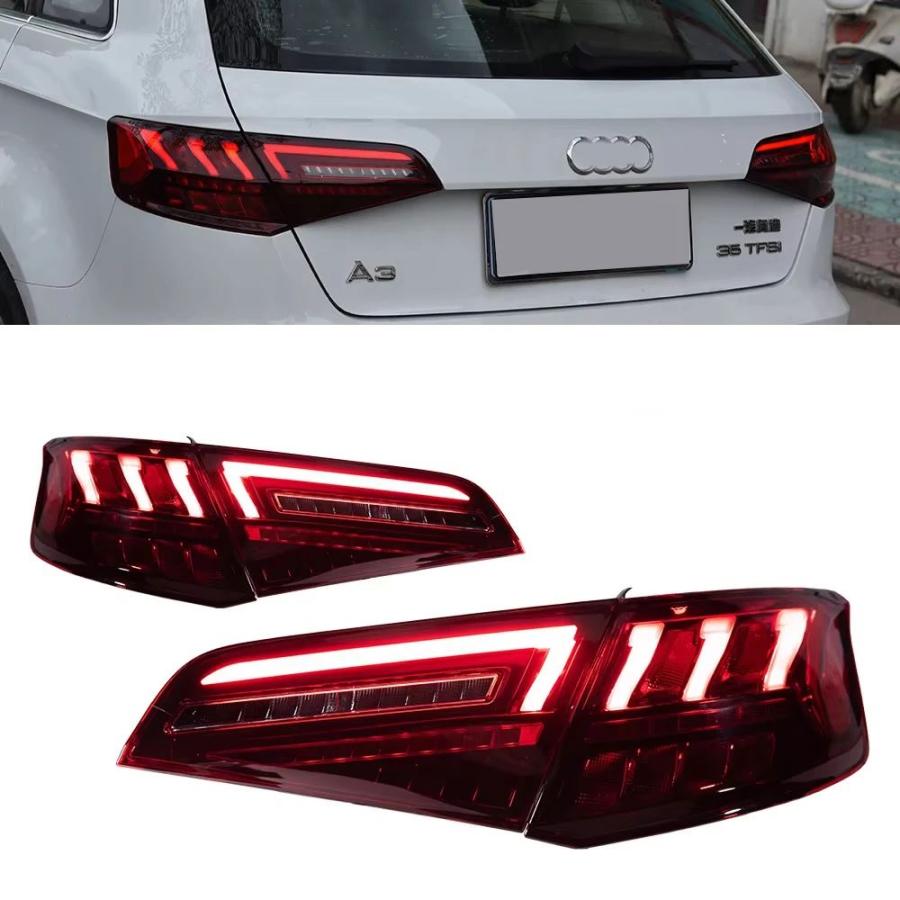 並行輸入品 Z-TOYO ライトアウディ A3 LED テールライト 2013-2019 S3 スポーツバックリアランプ DRLの画像