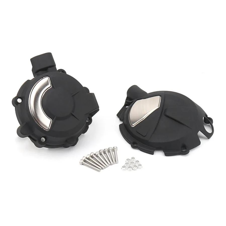 並行輸入品 バイクブラックエンジンフードクラッチ保護カバー BMW S1000R S1000XR S1000RR M1000R M1000RRの画像