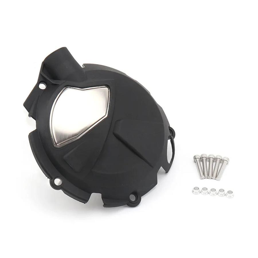 並行輸入品 バイクブラックエンジンフードクラッチ保護カバー BMW S1000R S1000XR S1000RR M1000R M1000RRの画像
