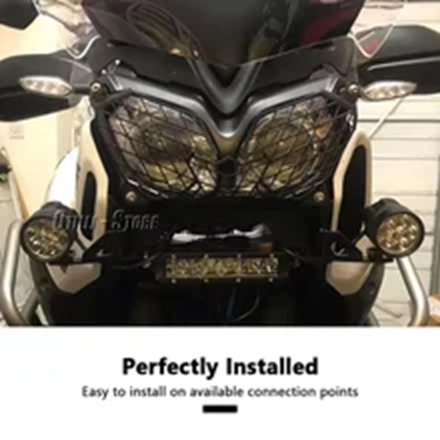 並行輸入品 バイク補助ライトブラケットフォグランプブラケットドライビングライトマウントブラックヤマハ XT1200Z スーパーテネの画像