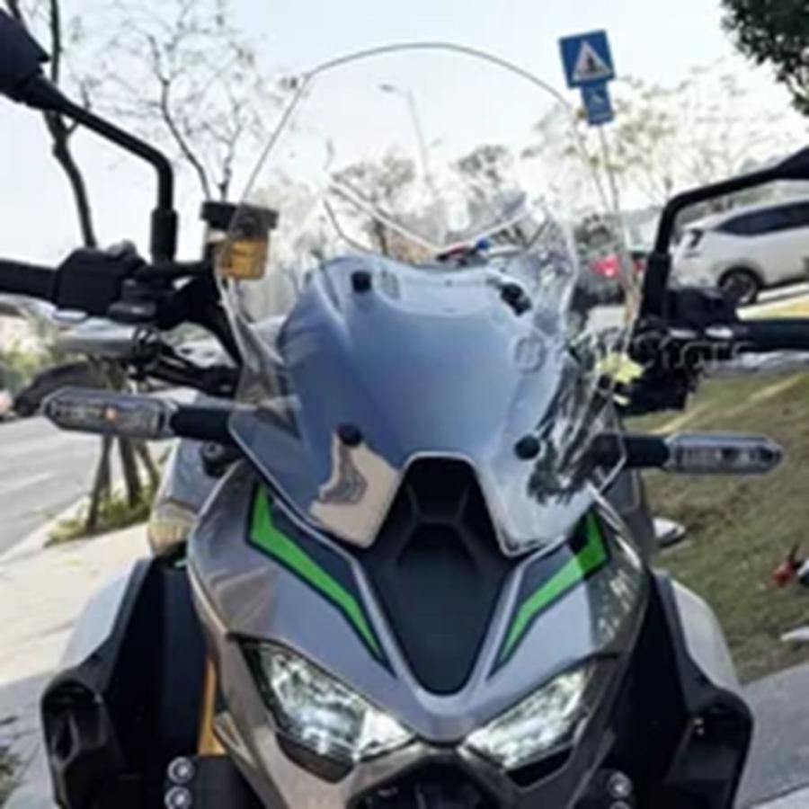 並行輸入品 バイクアクセサリー スポーツウィンドシールドバイザー ブラックグレークリアウィンドスクリーン カワサキ Z900 Z 90_5