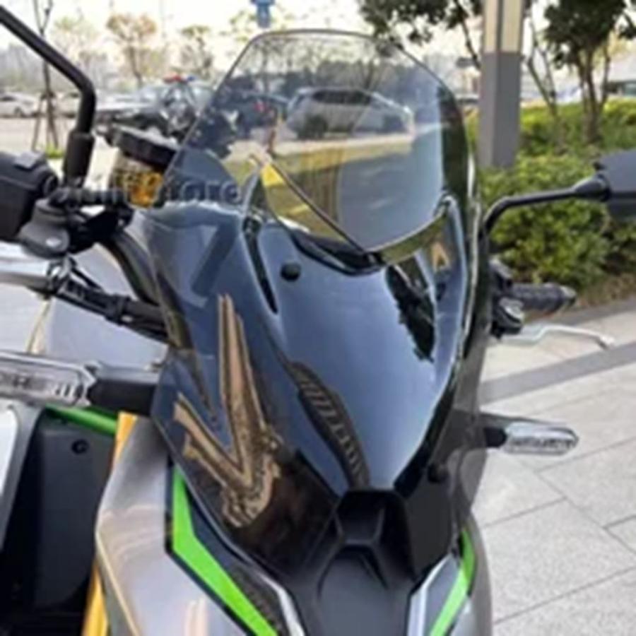並行輸入品 バイクアクセサリー スポーツウィンドシールドバイザー ブラックグレークリアウィンドスクリーン カワサキ Z900 Z 90_7