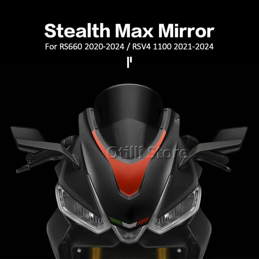 並行輸入品 ステルス最大ミラーアプリリア RS 660 RSV4 1100 2024の画像