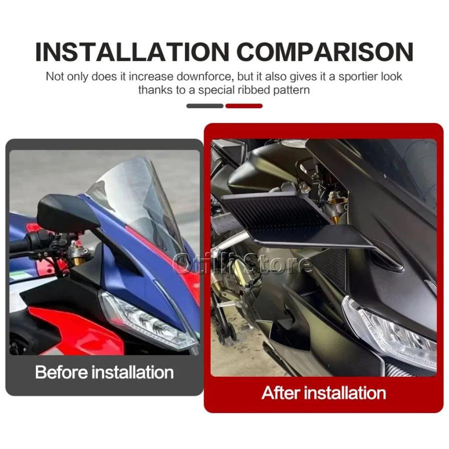 並行輸入品 ステルス最大ミラーアプリリア RS 660 RSV4 1100 2024の画像