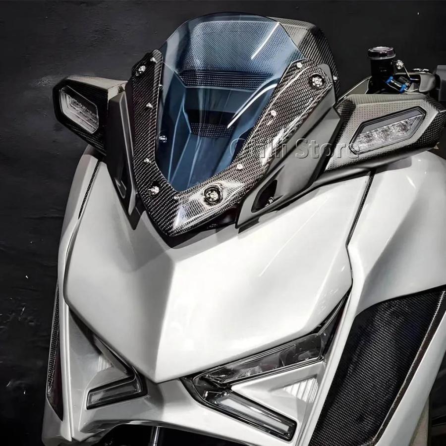 並行輸入品 フロントガラスフロントガラスウインドディフレクターバイクアクセサリー新ヤマハ XMAX X-MAX 300 XMAX300 X-MAX300_6