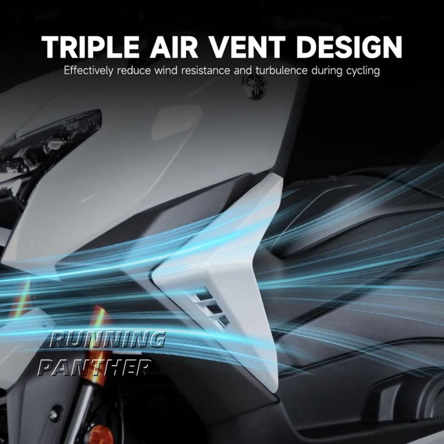 並行輸入品 バイクサイドエアディフレクター空力設計サイドレッグフェアリング装飾風ディフレクターヤマハ T-MAX560 TMAX 560_4