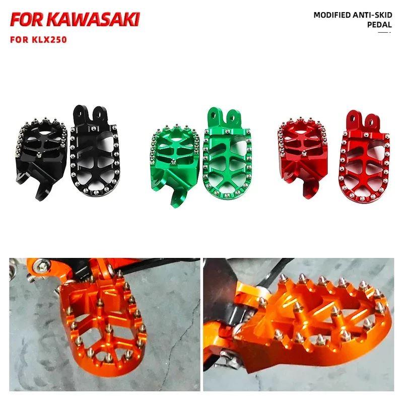 並行輸入品 XRV650 XRV750 CRF1000L CRF230L CR80R XR250R XR400R XR650L KLX250R KLX300R KLX650 KLX650R KLR650用フットレスト_7