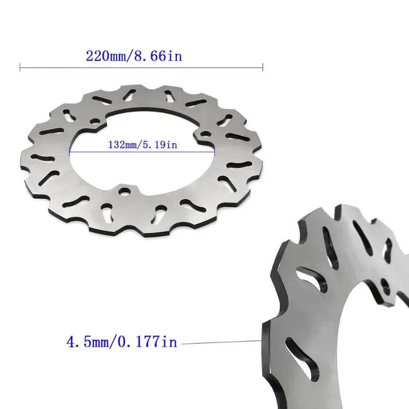 並行輸入品 220mm CNCリアブレーキディスクローター バイクアクセサリー ヤマハ YZF R3 R25 YZF-R3 2015-2018 MT-03 MT 03 FZ03_4