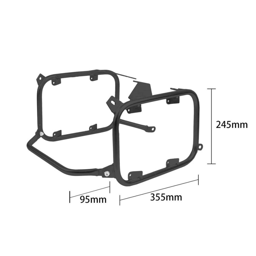 並行輸入品 NC750X NC750S バイク用パニアラック サドルバッグ