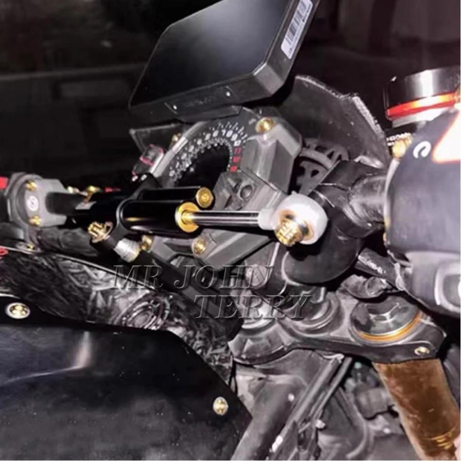 並行輸入品 CNCバイク 二輪ステアリングダンパー カワサキZ 900 z900 2020 2021 2022 2023 2024用ブラケット取り付けキット_10