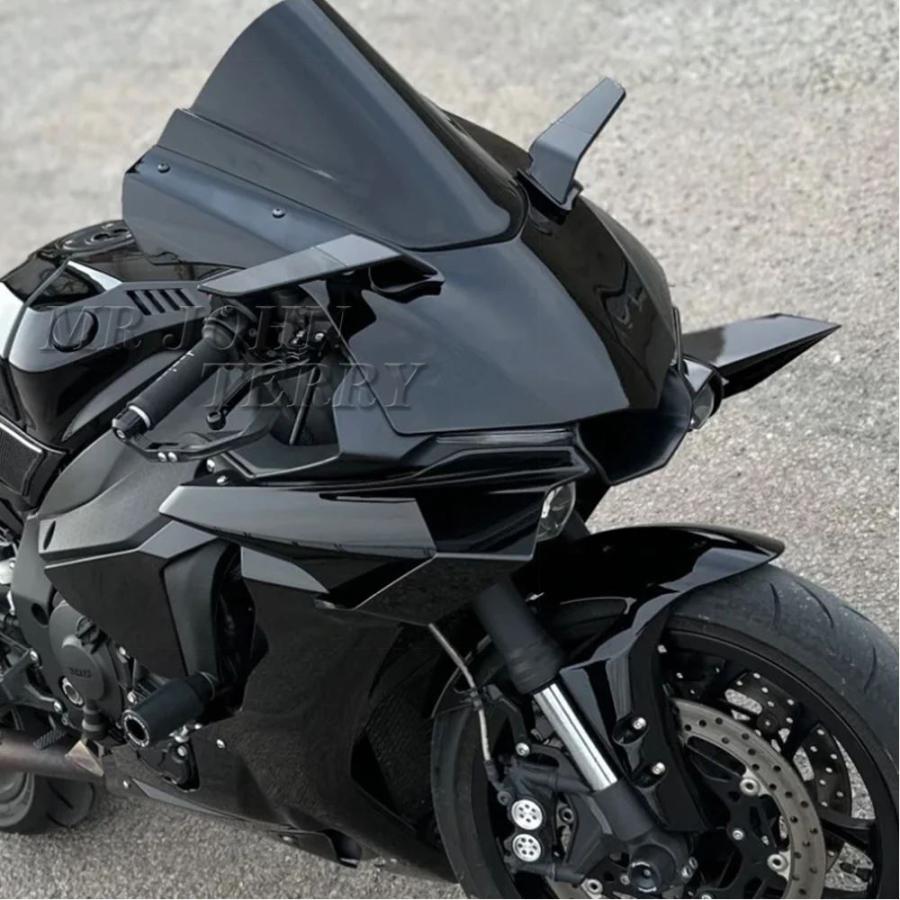 並行輸入品 R1 バイクバックミラーステルス最大ウイングレットミラー回転ミラーヤマハ YZF R1 M R1M 2020-2025_3