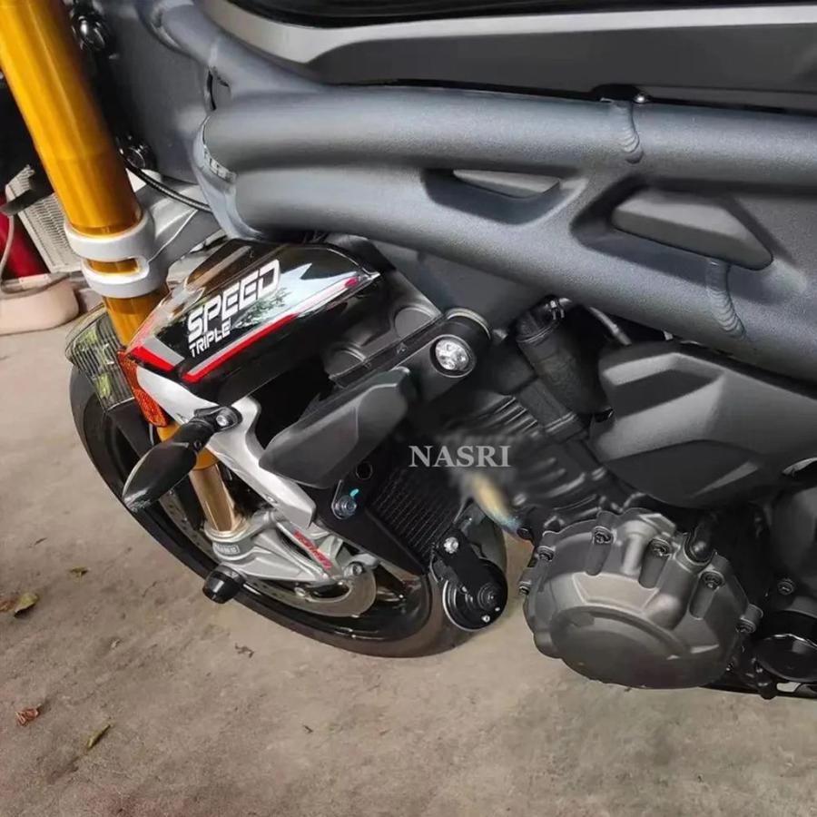 並行輸入品 スピードトリプル1200 RR用バイクアクセサリーフレームスライダー落下防止クラッシュカバーエンジンガード スピード_2