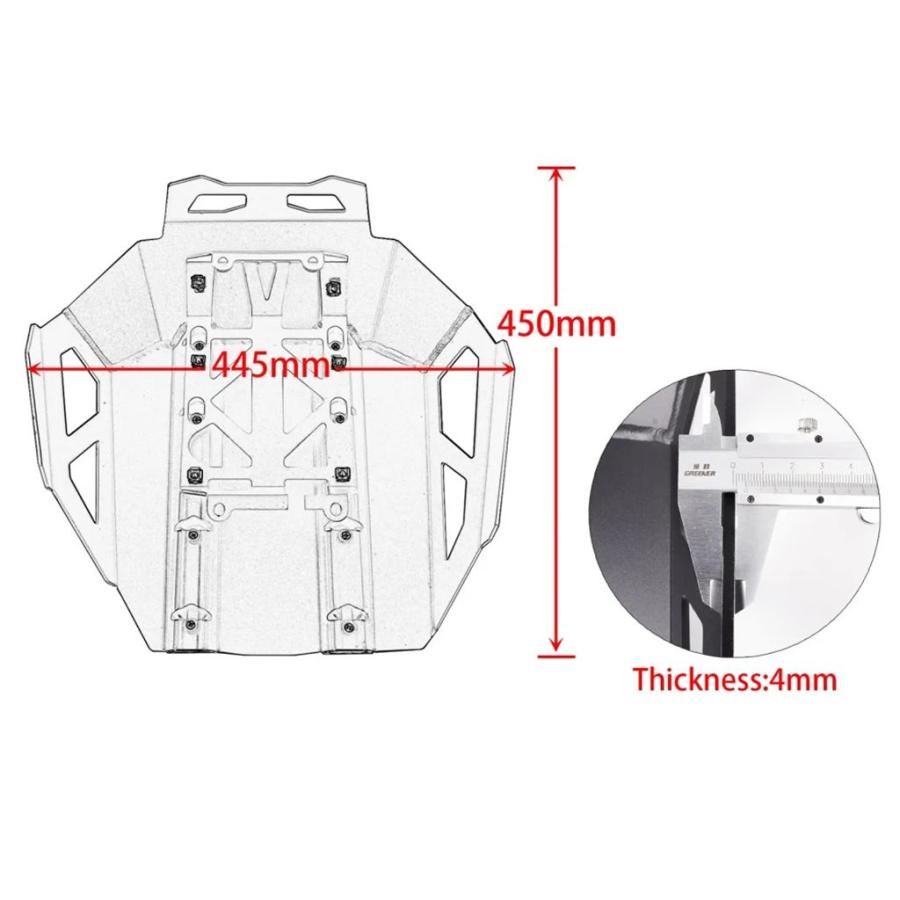並行輸入品 BMW R1300 GS 2023 2024 2025 2026 R1300GS スキッドプレート バイクエンジン保護カバー シャーシアンダーガード_7