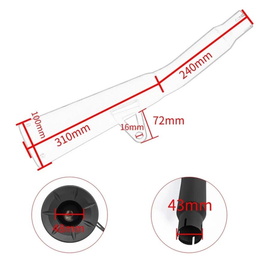 並行輸入品 ホンダレブル CM CMX 1100 2021-2024 CMX1100 CM1100 マフラー黒ステンレスロングタイプバイクアクセサリーの画像