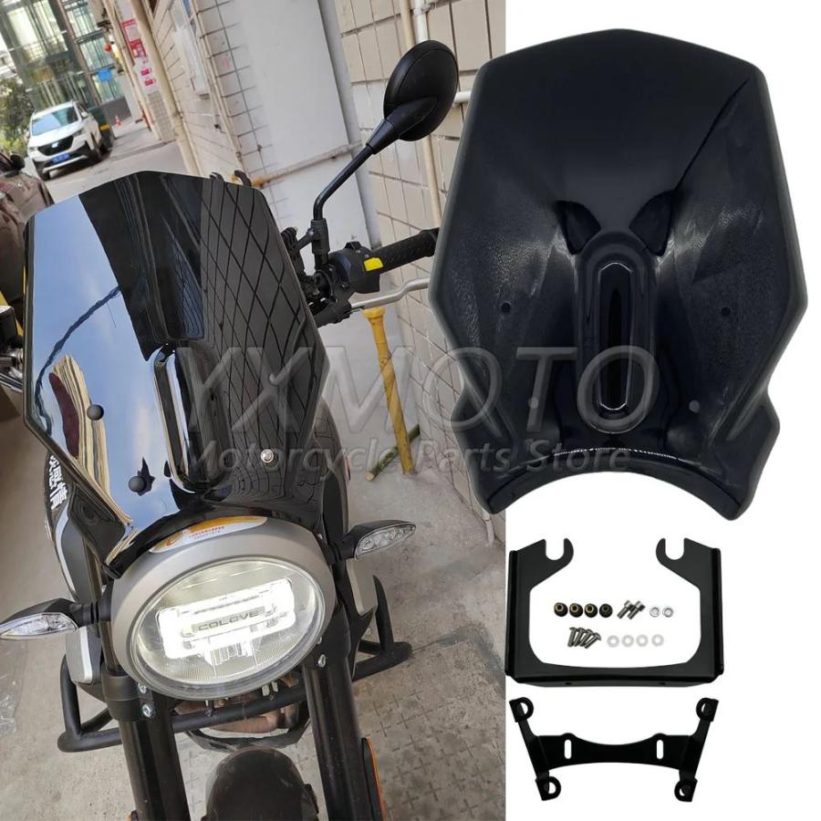 並行輸入品 バイクアクセサリーフロントガラスブラケットネジフェアリング付き Colove 500F ZF500F ZF 500 F ZF 500F 400Fの画像