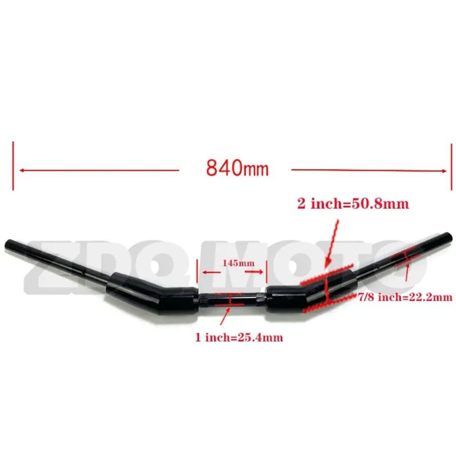 並行輸入品 ZDQバイク 二輪 2インチハンドルバー 7/8インチ 22MM ゼロドラッグバー ハーレー スポーツスターS 1250 RH1250S ナイ_2