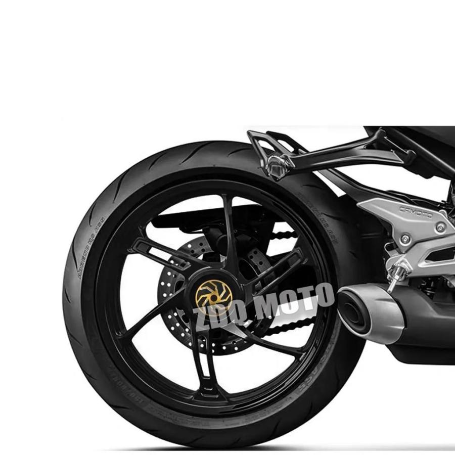 並行輸入品 CFMOTO 450SRS 250SR 450SS バイクリア装飾カバーアルミ保護カバーホイールハブセンターダストカバーの画像