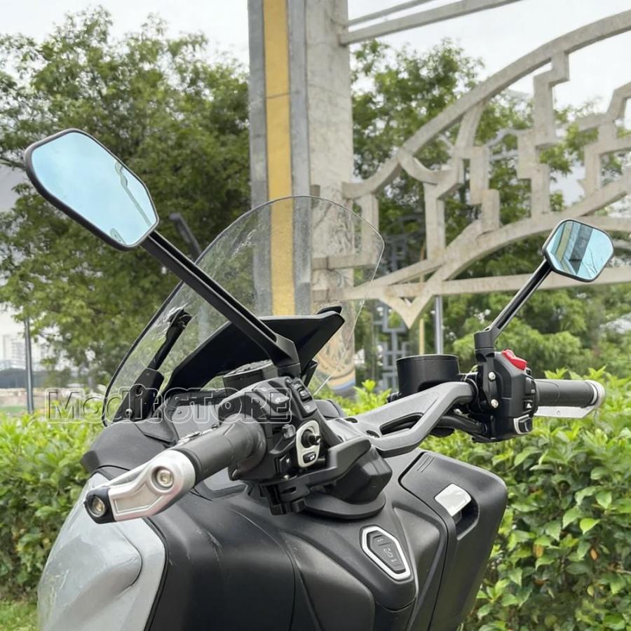 並行輸入品 バイクバーエンドサイドビジョンミラーアンチグレアハンドルマウントヤマハ TMAX560 2025 2026 モデル適合_2