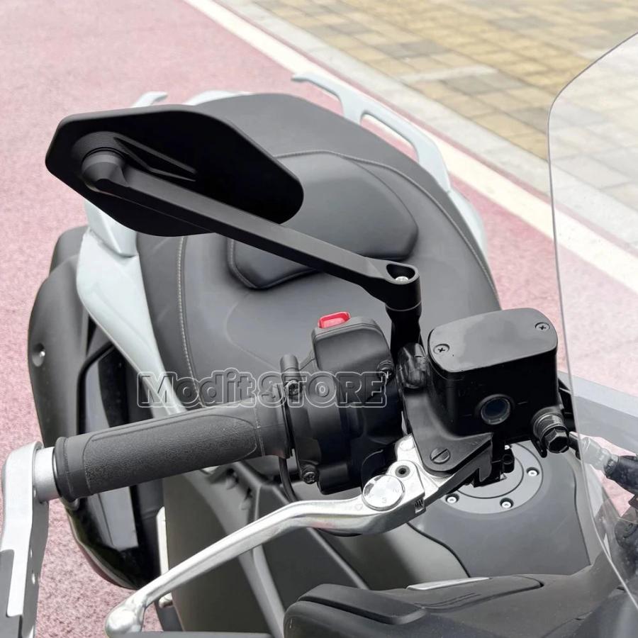 並行輸入品 バイクバーエンドサイドビジョンミラーアンチグレアハンドルマウントヤマハ TMAX560 2025 2026 モデル適合_3
