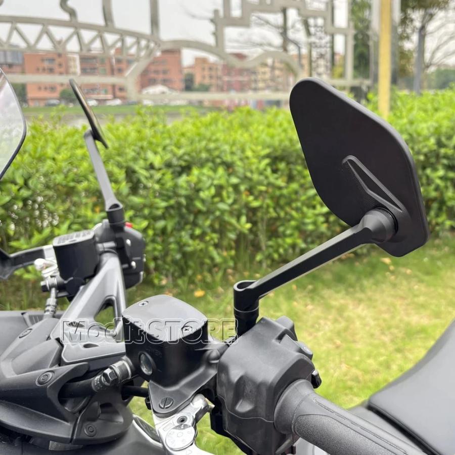 並行輸入品 バイクバーエンドサイドビジョンミラーアンチグレアハンドルマウントヤマハ TMAX560 2025 2026 モデル適合_4