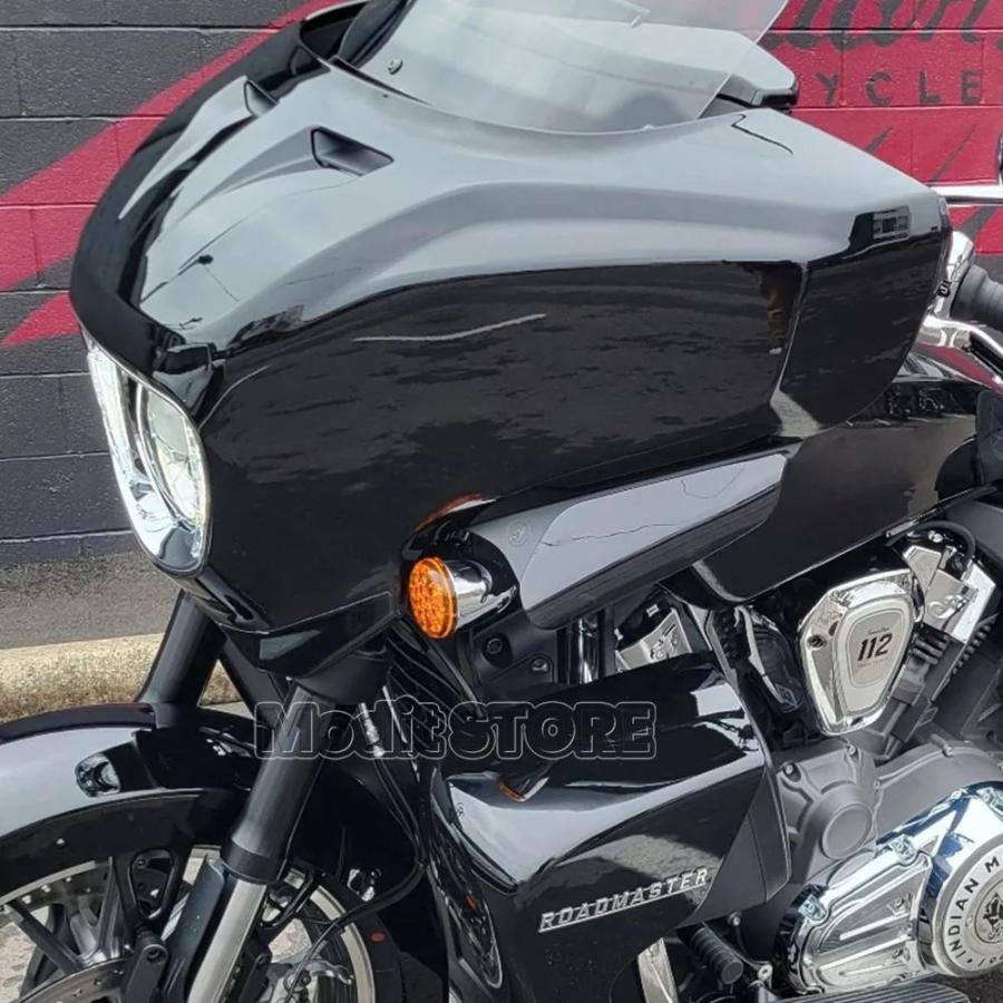 並行輸入品 ? 新型バイクアクセサリー カスタムパーツ サイドウィンドシールド ブラックグレー_7
