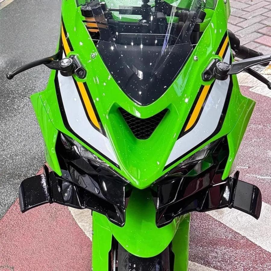 並行輸入品 カワサキ ZX-6R カスタム用フロント固定ウイングレーシング