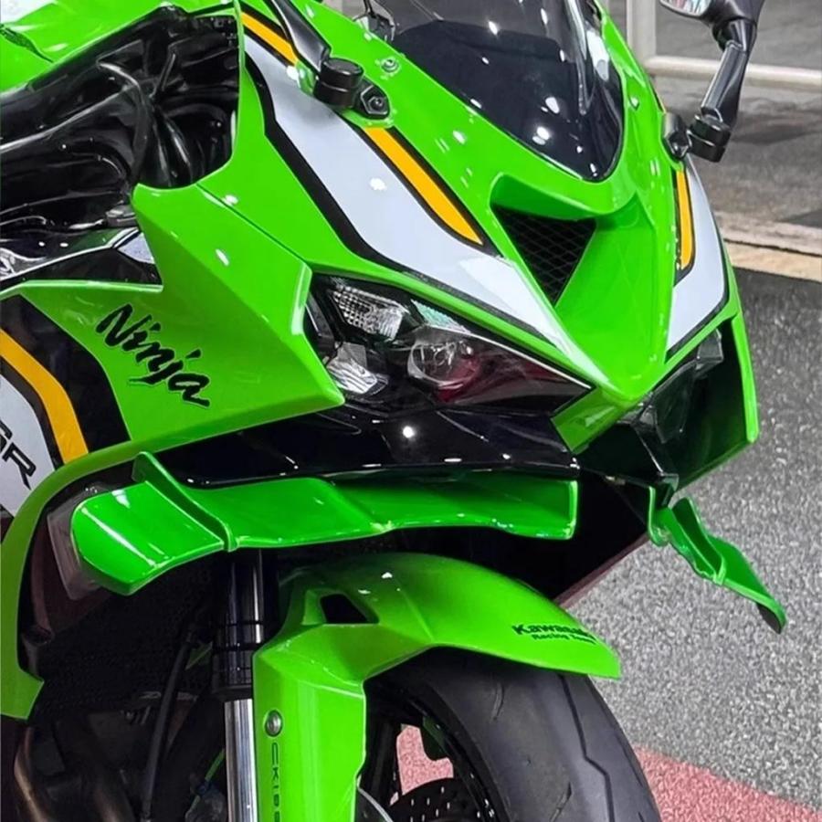 確認用です！ 並行輸入品 カワサキ ZX-6R カスタム用フロント固定ウイングレーシング