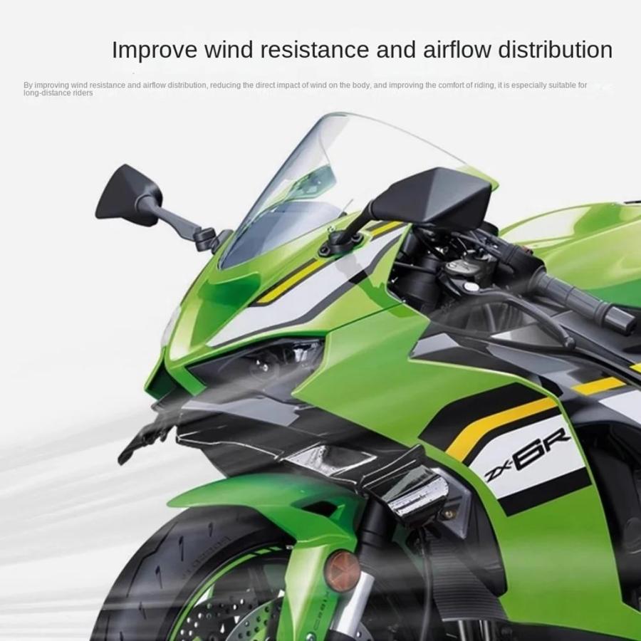 並行輸入品 カワサキ ZX-6R カスタム用フロント固定ウイングレーシング