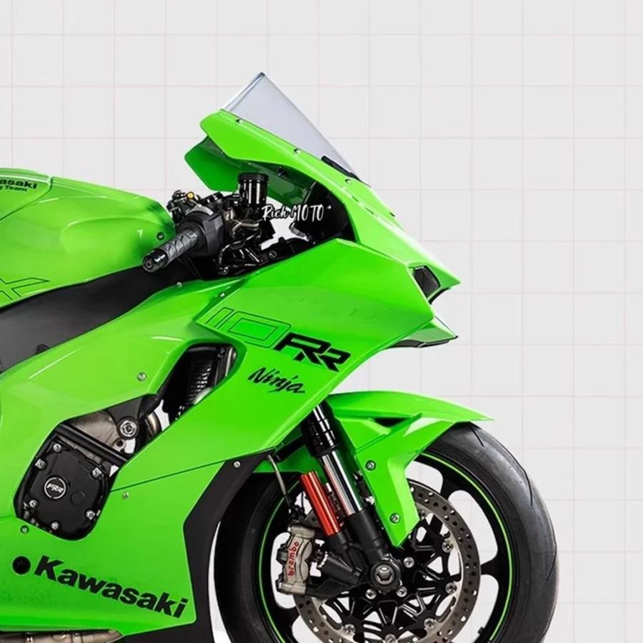 並行輸入品 21-23年式カワサキ ビッグブル ZX-10RRR用 ハイスポーツウィンドシールドフロントウィンドシールドカスタム済みの画像