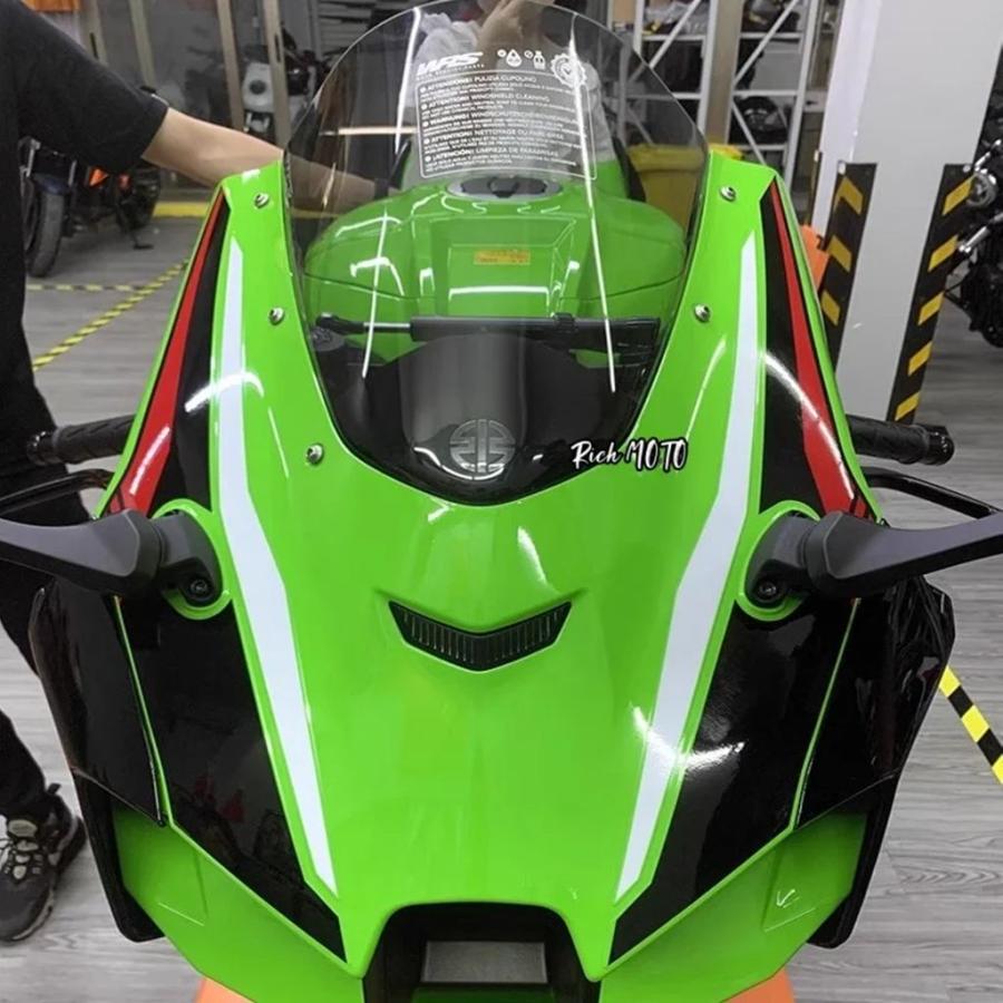 並行輸入品 21-23年式カワサキ ビッグブル ZX-10RRR用 ハイスポーツウィンドシールドフロントウィンドシールドカスタム済みの画像