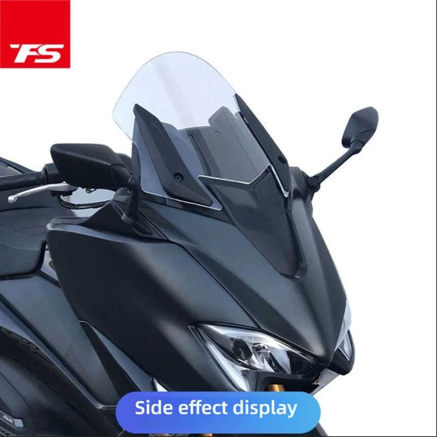 並行輸入品 ヤマハTMAX560 TMAX530DX/SX用カスタムフロントガラス ハイウィンドシールドインレットガラス付き