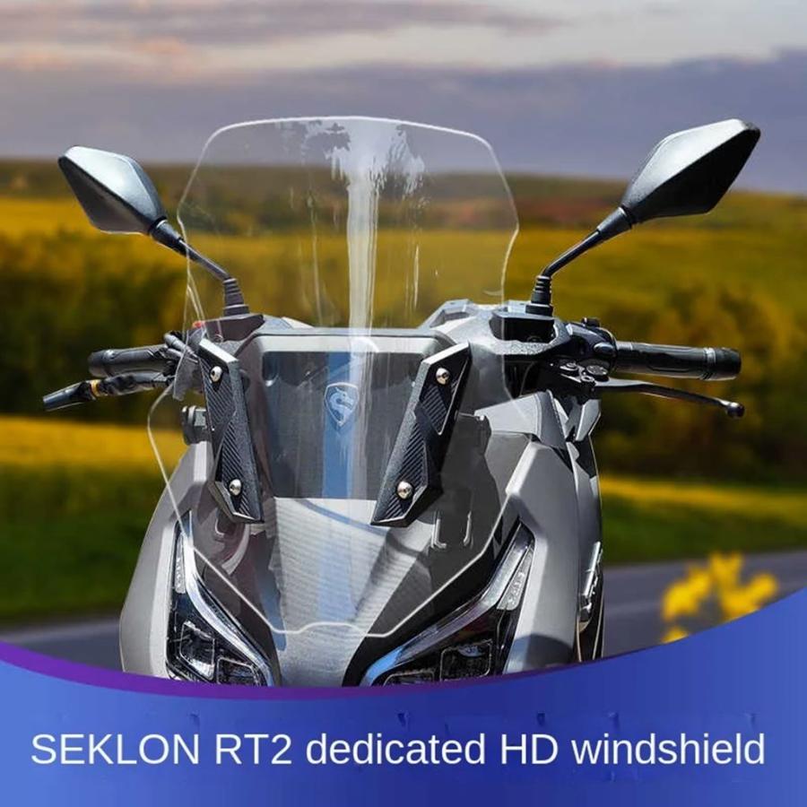 並行輸入品 ZONSEN CYCLONE RT2 カスタム用 ハイフロントガラス 高精細クリアフロントガラスパネル Fの画像