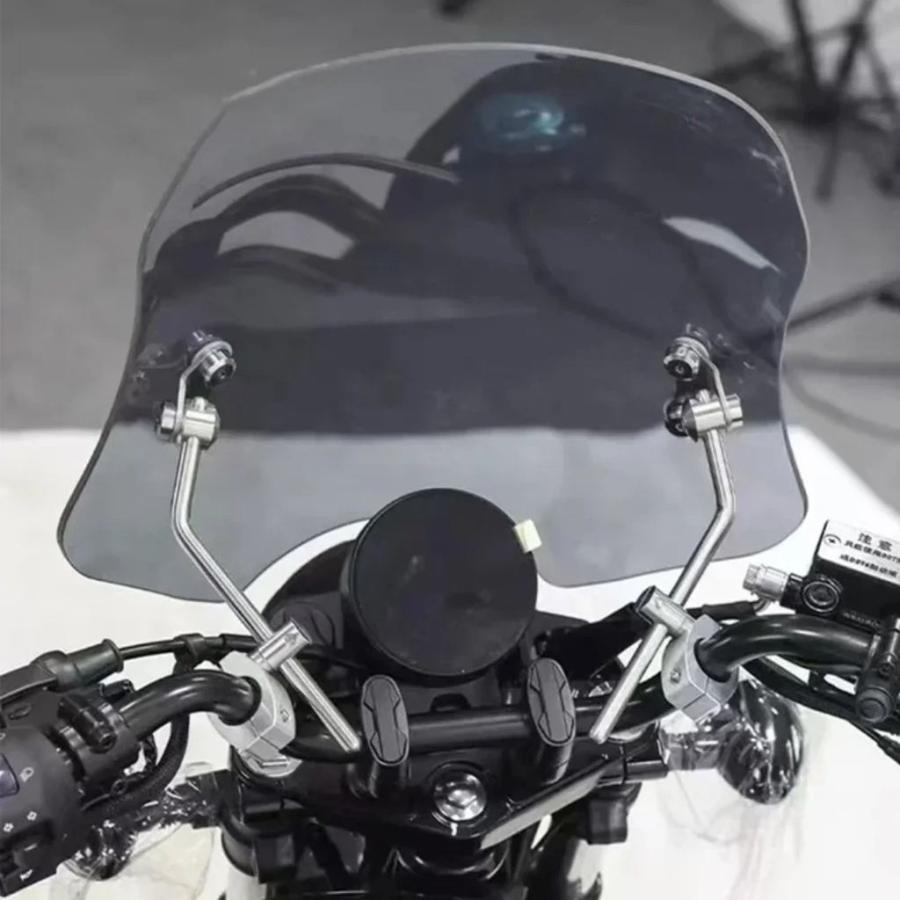 並行輸入品 QJMOTO カスタムアクセサリーフロントガラススポーツフロントガラスエアディフレクター QJMOTO SRV125 SRVV 125 / 25の画像