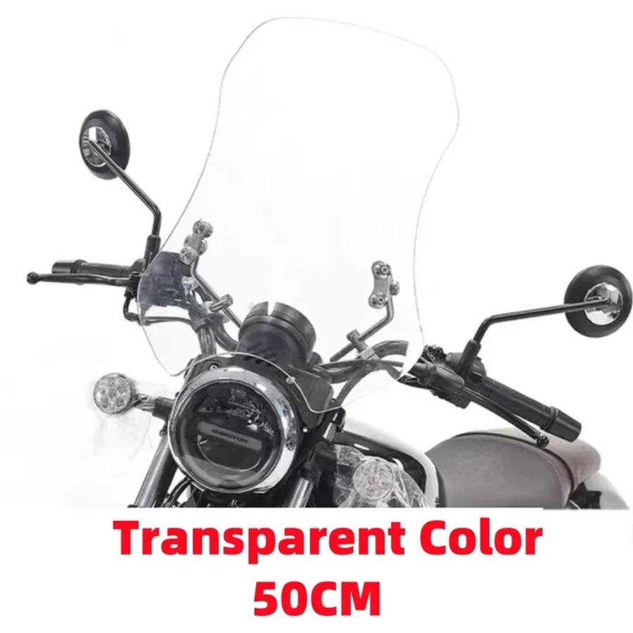 並行輸入品 QJMOTO カスタムアクセサリーフロントガラススポーツフロントガラスエアディフレクター QJMOTO SRV125 SRVV 125 / 25の画像