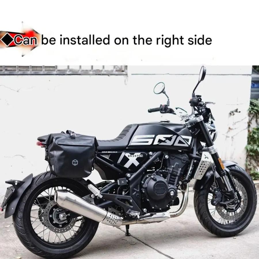 並行輸入品 ブリクストン クロスファイア 500 用エッジ付き防水サイドバッグ 大容量トート/ショルダーバッグ GK500_5