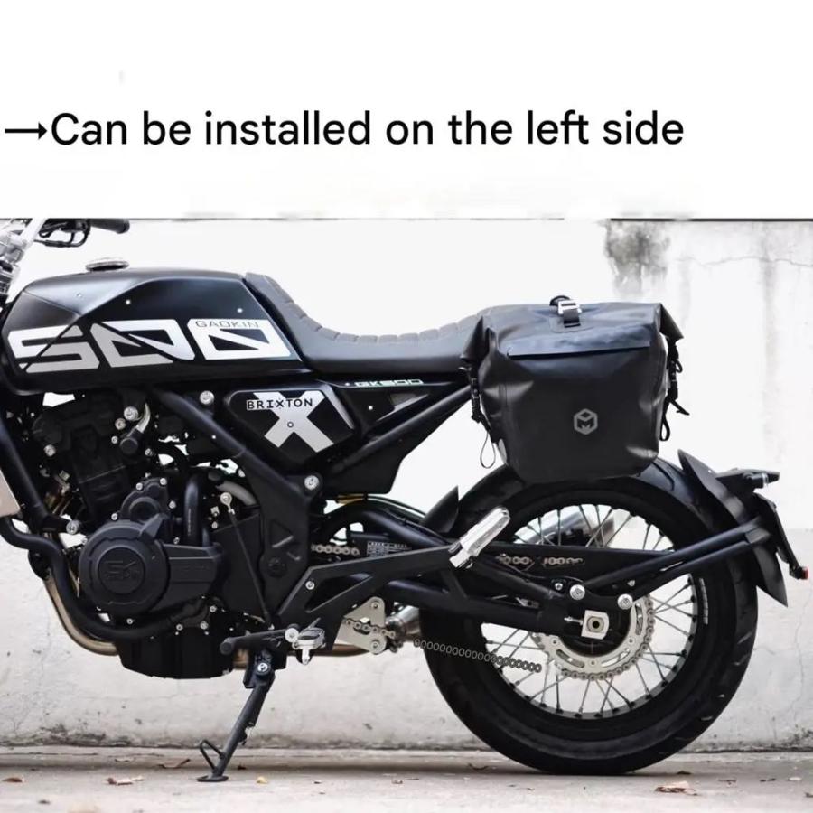 並行輸入品 ブリクストン クロスファイア 500 用エッジ付き防水サイドバッグ 大容量トート/ショルダーバッグ GK500_6