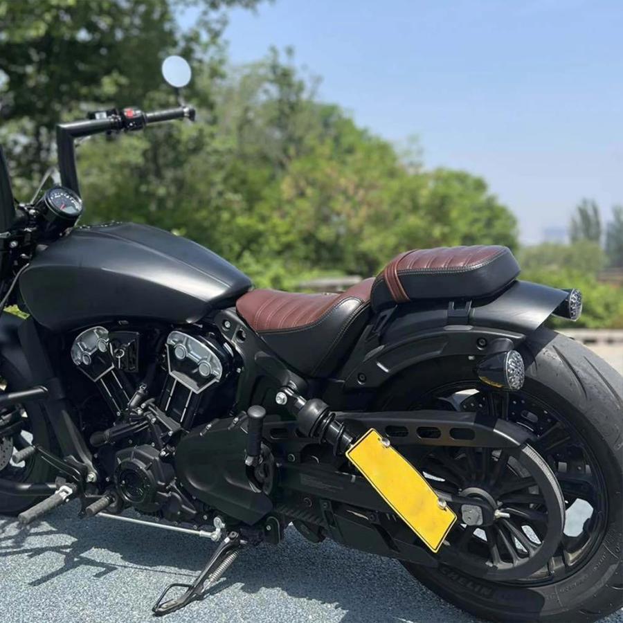 並行輸入品 バイクライダー用ソロシートクッション ドライバーサドル ピリオンマット_6