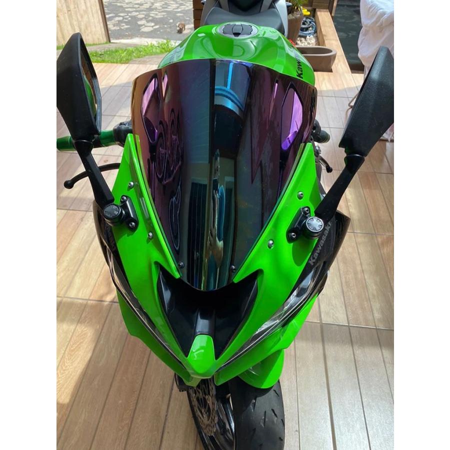 並行輸入品 カワサキニンジャ用ダブルバブルウィンドスクリーン 636 ZX