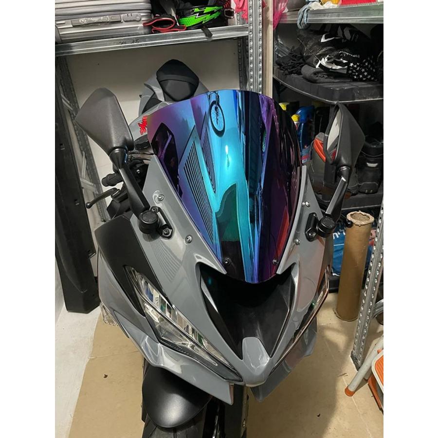 並行輸入品 カワサキニンジャ用ダブルバブルウィンドスクリーン 636 ZX