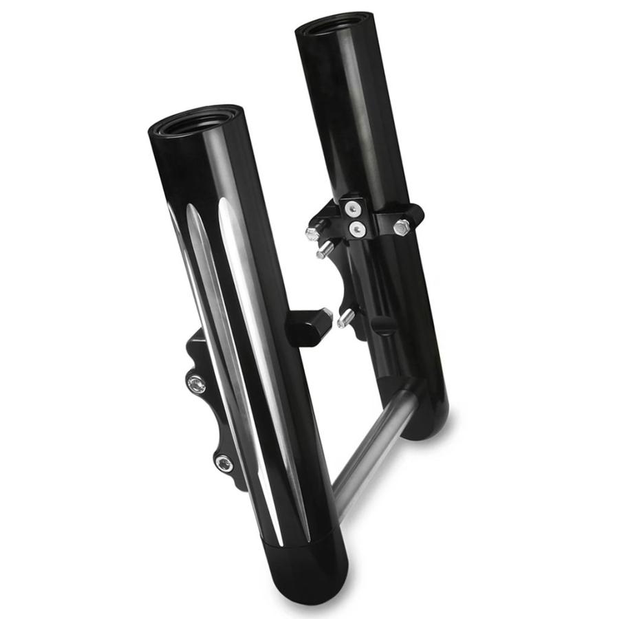 並行輸入品 CNC 中空カットフォーク脚ハーレーダビッドソン FLT ツーリング 2014-UP バガーストリートロードグライドキング FLHX_5