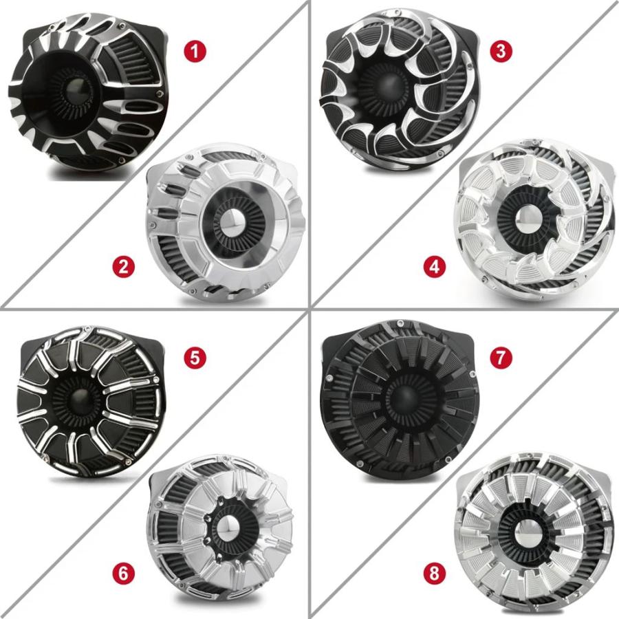 並行輸入品 ドリフト AIR クリーナーキットフィルターハーレー FLHX ストリートグライド FLTR ロードグライド FLHX ロードキングの画像